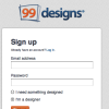 99designs - Designer Sign Up